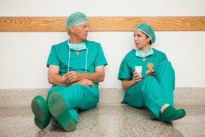 3598101-surgeons-having-a-break-in-the-corridor
